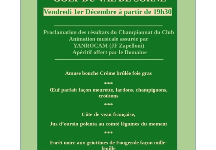 A vos agendas...la Soirée de l'AS arrive !